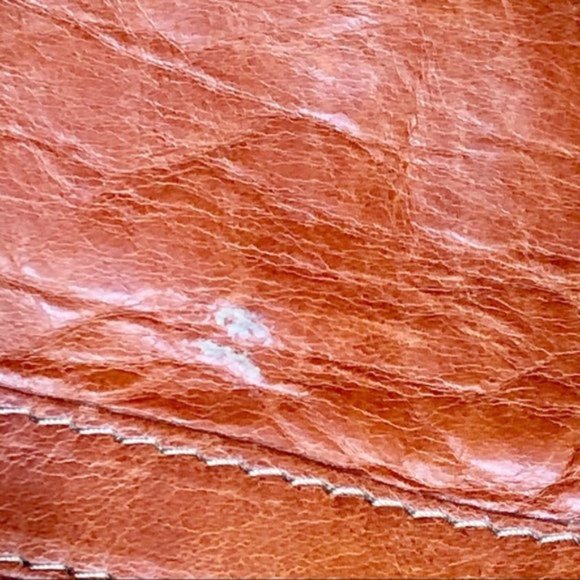 Chloe Vintage Quilted Bay Large Leather Bag in Whiskey Orange - Picture 15 of 15